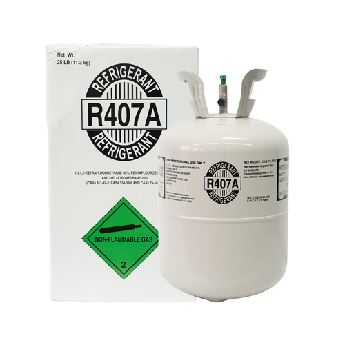 25LBS R407A Refrigerant and Package