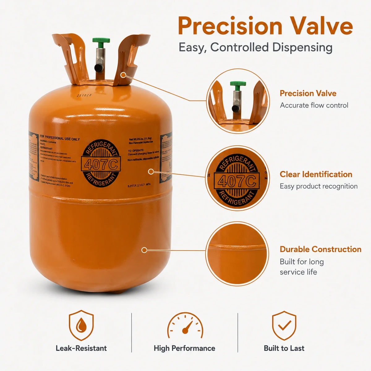 25LBS R407C Refrigerant