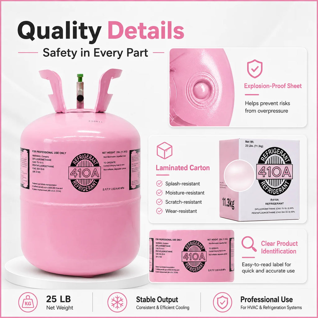 25LBS R410A Refrigerant