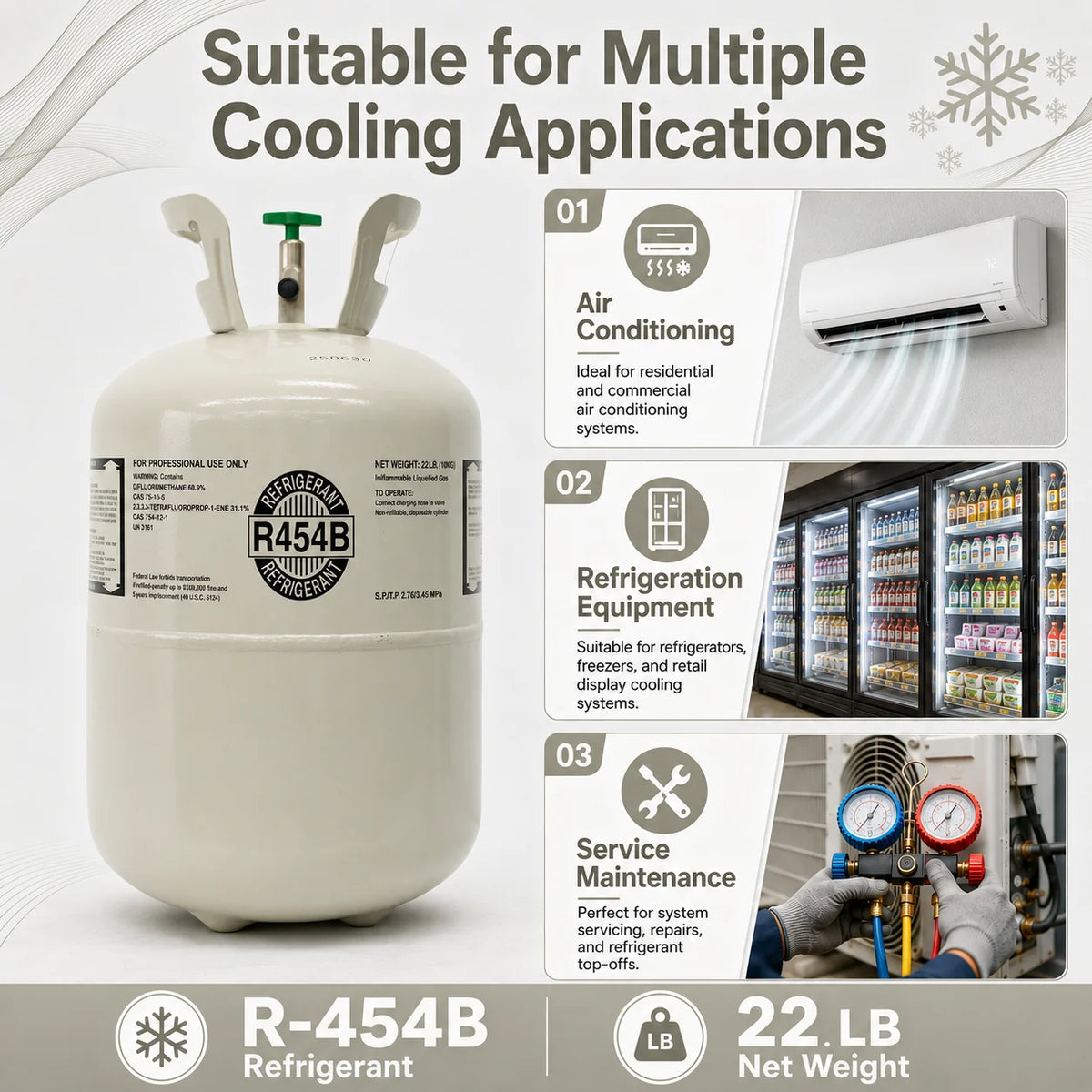 22LBS R454B Refrigerant